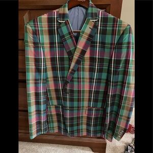 Ralph Lauren madras blazer 46R